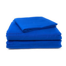 Load image into Gallery viewer, Tache Cotton Deep Blue Fitted Sheet (BS3PC-B)