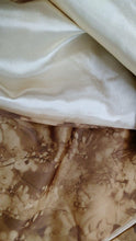 Load image into Gallery viewer, DaDa Bedding Earthy Tones Floral Brown Pleated Bed Skirt - 14" Drop (BS-BM6118L-1)
