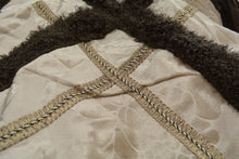 Load image into Gallery viewer, DaDa Bedding Classic Elegant Velvety Ribbons Quilted Coverlet Bedspread Set (YG1024Beige)