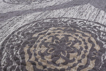 Load image into Gallery viewer, DaDa Bedding Rustic Grey Mosaic Distressed Medallion Reversible Quilted Bedspread Set (SD16299)
