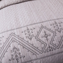 Load image into Gallery viewer, DaDa Bedding Whimsical Lavender Grey Cottage Soft Quilted Coverlet Bedspread Set (JHW866)