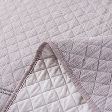 Load image into Gallery viewer, DaDa Bedding Whimsical Lavender Grey Cottage Soft Quilted Coverlet Bedspread Set (JHW866)