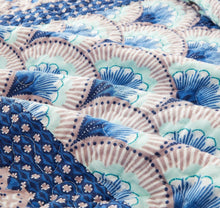 Load image into Gallery viewer, DaDa Bedding Mediterranean Blue Mint Green Patchwork Quilted Bedspread Set (JHW-884)