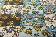 Load image into Gallery viewer, Tache Mystical Forest Green Blue Leaves Cotton Quilt Set (KST1504)