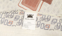 Load image into Gallery viewer, Tache Geometric Cubic Squares Ivory Scalloped Retro Cotton Quilt Bedspread Set (DSW009)