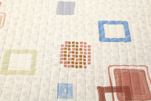 Load image into Gallery viewer, Tache Geometric Cubic Squares Ivory Scalloped Retro Cotton Quilt Bedspread Set (DSW009)