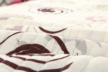 Load image into Gallery viewer, Tache Summer Storm Geometric Swirl Ivory White Scalloped Cotton Quilt Set (DSW019)