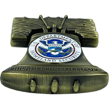 Load image into Gallery viewer, BL12-017 CBP Field Operations Philly Liberty Bell Philadelphia Field Office Challenge Coin