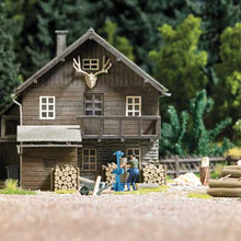 Load image into Gallery viewer, Busch 7808 HO Scale Log Splitter with Figure and Accessories