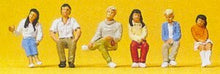 Load image into Gallery viewer, Preiser 10297 HO Scale Spectators -- Seated Youths