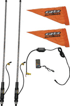 Load image into Gallery viewer, QuadBoss, QuadBoss 4Ft Clear Dual LED Whip with Bluetooth Control – Part #609665