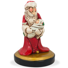 Load image into Gallery viewer, Santa Holding Newborn Figurine 6.5 Inches