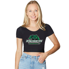 Load image into Gallery viewer, Binghamton Bearcats Black Babydoll Tee