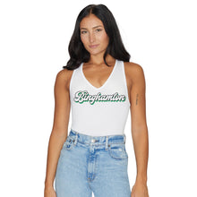 Load image into Gallery viewer, Binghamton Bearcats White Bodysuit