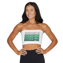 Load image into Gallery viewer, Binghamton Bearcats White Bandeau Top
