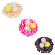 Load image into Gallery viewer, Set of 12 Glittered Foam Easter Ornaments in the Basket