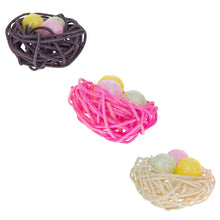 Load image into Gallery viewer, Set of 12 Glittered Foam Easter Ornaments in the Basket