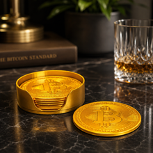 Load image into Gallery viewer, Bitcoin Coasters Set