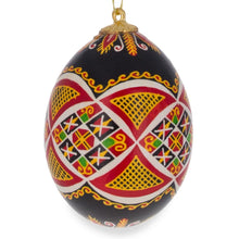 Load image into Gallery viewer, Set of 3 Authentic Real Eggshell Ukrainian Easter Egg Pysanka Ornaments