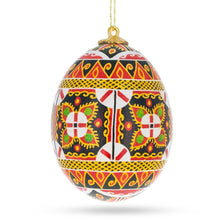 Load image into Gallery viewer, Authentic Blown Real Eggshell Ukrainian Easter Egg Pysanka Ornament