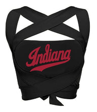 Load image into Gallery viewer, Indiana Hoosiers Black Multi Way Bandeau Top
