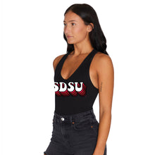 Load image into Gallery viewer, San Diego State Aztecs Black Bodysuit