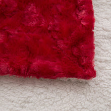 Load image into Gallery viewer, DaDa Bedding Luxury Romantic Red Lovely Hearts Dreamy Plush Faux Fur Throw Blanket (19)