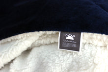Load image into Gallery viewer, Tache Dark Navy Blue Sherpa Winter Night Micro Fleece Throw Blanket (SMF5060BL)