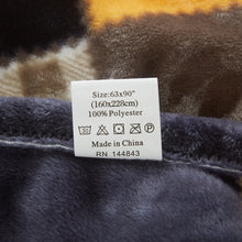 Load image into Gallery viewer, Tache Fall Orange Farmhouse Super Soft Micro Fleece Plaid Patchwork Plush Lightweight Bed Throw Blanket (4021)