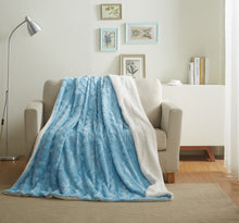 Load image into Gallery viewer, Tache Faux Fur Blue Sky Soft Throw Blanket (#8)