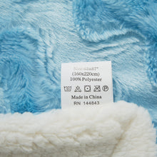 Load image into Gallery viewer, Tache Faux Fur Blue Sky Soft Throw Blanket (#8)