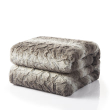 Load image into Gallery viewer, Tache Silver Snow Giraffe Faux Fur Throw Blanket (DY16)