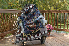 Load image into Gallery viewer, Tache Wonderful Season Snowman Tapestry Throw Blanket with Fringe (2270)