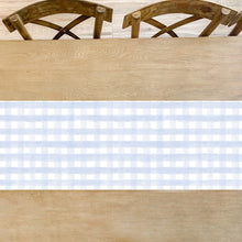 Load image into Gallery viewer, Blue Gingham Table Runner