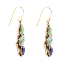 Load image into Gallery viewer, Blue Hues Multi Stone Earring