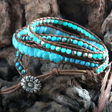 Load image into Gallery viewer, Blue Turquoise Mood Stabilizer Bracelet