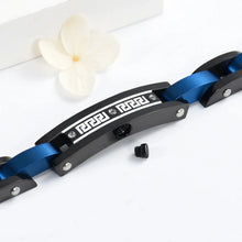 Load image into Gallery viewer, Black Chain Link Cremation Urn Bracelet
