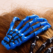 Load image into Gallery viewer, Ghastly Grasp Colorful Skeleton Hand Hair Clip