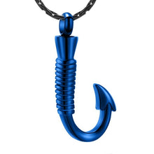 Load image into Gallery viewer, Fishing Hook Cremation Necklace