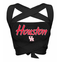 Load image into Gallery viewer, University of Houston Black Multi Way Bandeau Top
