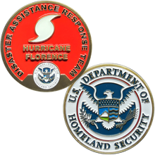 Load image into Gallery viewer, EL12-012 Hurricane Florence DART Disaster Assistance Response Team CBP FEMA Challenge Coin ICS