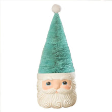 Load image into Gallery viewer, Bottle Brush Santa Blue Figure by Bethany Lowe Designs -11"
