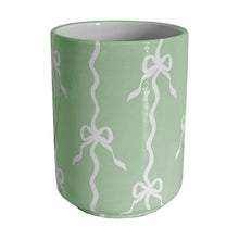 Load image into Gallery viewer, Bow Stripe Large Vase/ Utensil Holder