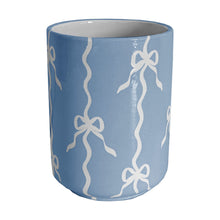 Load image into Gallery viewer, Bow Stripe Large Vase/ Utensil Holder