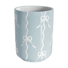 Load image into Gallery viewer, Bow Stripe Large Vase/ Utensil Holder