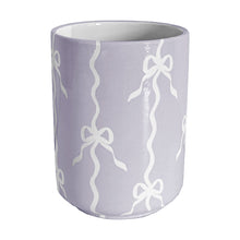 Load image into Gallery viewer, Bow Stripe Large Vase/ Utensil Holder