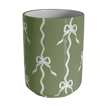 Load image into Gallery viewer, Bow Stripe Large Vase/ Utensil Holder