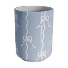 Load image into Gallery viewer, Bow Stripe Large Vase/ Utensil Holder
