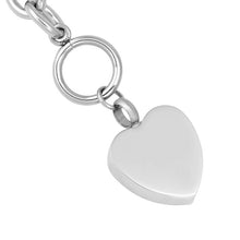 Load image into Gallery viewer, "Always In My Heart" Silver Cremation Urn Bracelet