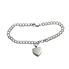 Load image into Gallery viewer, Heart Shaped Charm Urn Cremation Bracelet